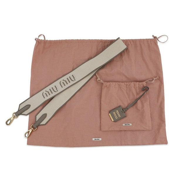 ミュウミュウ ハンドバッグ ロゴ ヴィッテロダイノ レザー 5BA249 Miu Miu 2wayショルダーバッグ