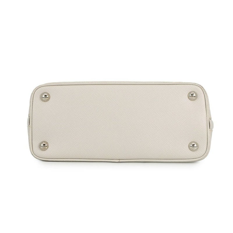 プラダ ハンドバッグ  プロムナード トライアングルロゴ サフィアーノ レザー BL0838 PRADA 2wayショルダー 白