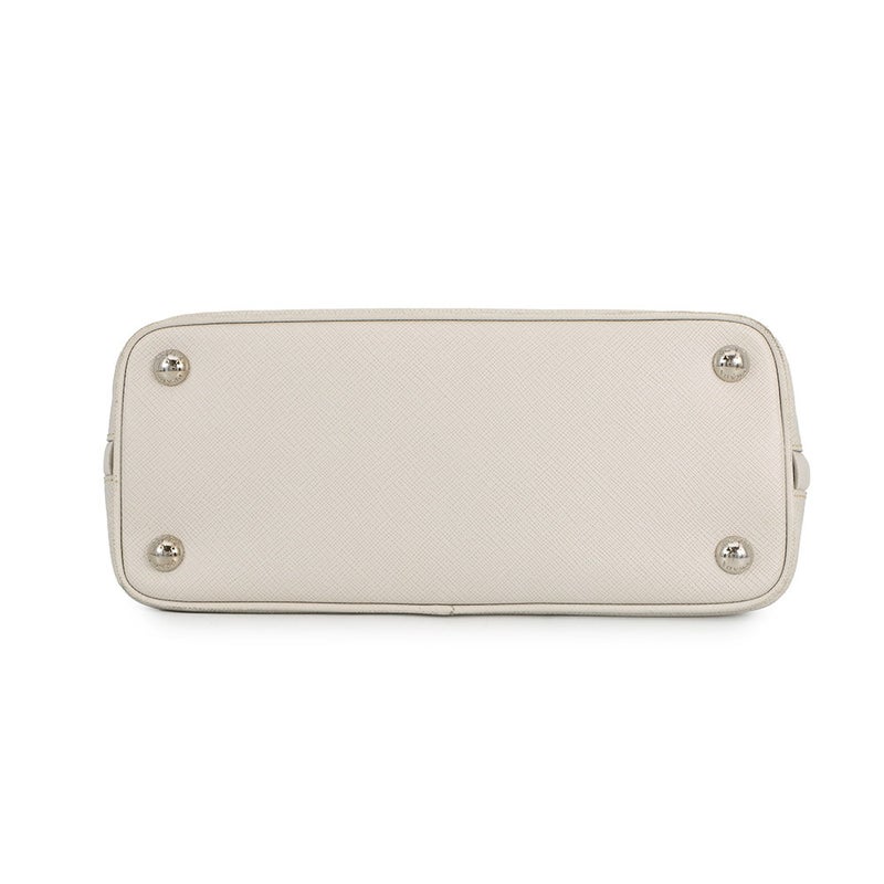 プラダ ハンドバッグ  プロムナード トライアングルロゴ サフィアーノ レザー BL0838 PRADA 2wayショルダー 白