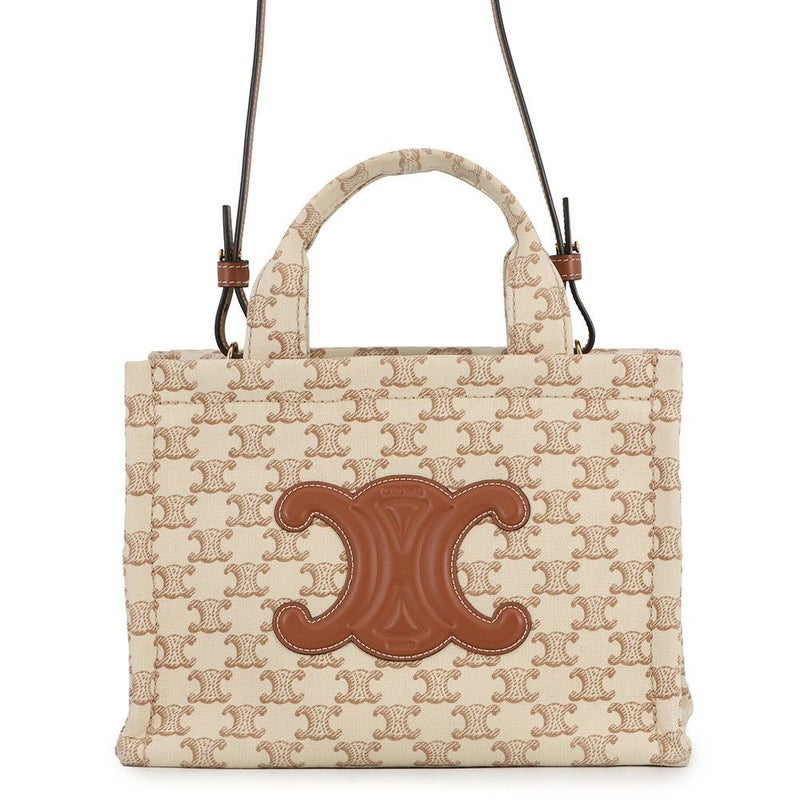 セリーヌ ハンドバッグ トリオンフ カバ タイス スモール キャンバス 199162FRF CELINE 2wayショルダーバッグ