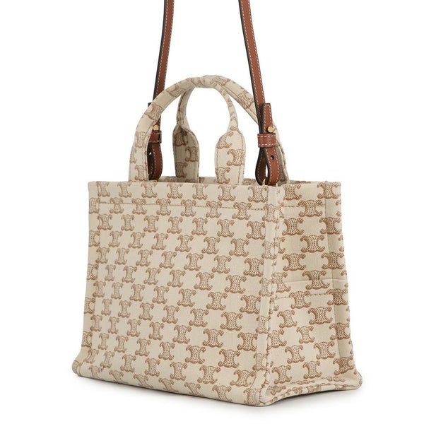 セリーヌ ハンドバッグ トリオンフ カバ タイス スモール キャンバス 199162FRF CELINE 2wayショルダーバッグ