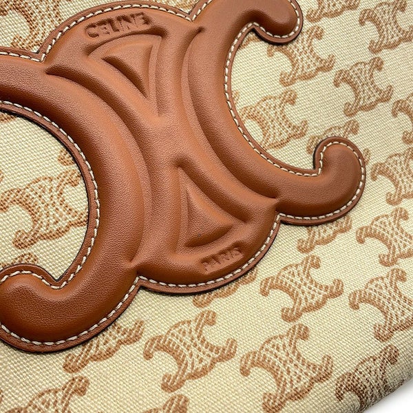 セリーヌ ハンドバッグ トリオンフ カバ タイス スモール キャンバス 199162FRF CELINE 2wayショルダーバッグ