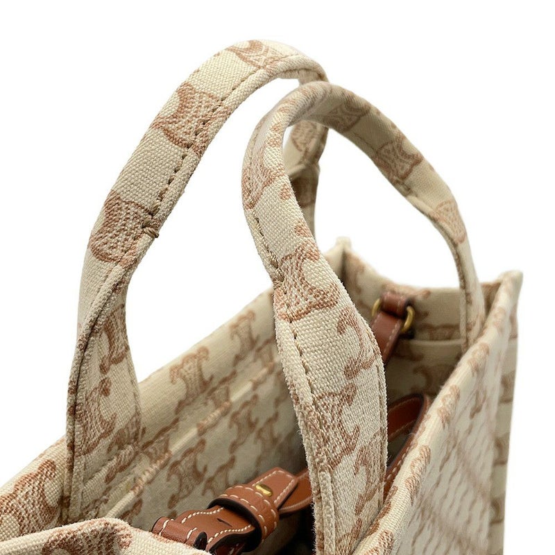 セリーヌ ハンドバッグ トリオンフ カバ タイス スモール キャンバス 199162FRF CELINE 2wayショルダーバッグ