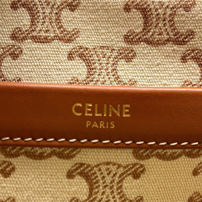 セリーヌ ハンドバッグ トリオンフ カバ タイス スモール キャンバス 199162FRF CELINE 2wayショルダーバッグ