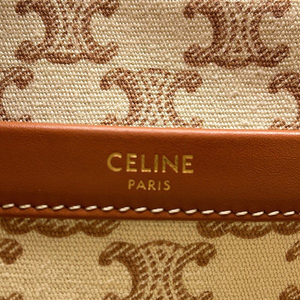 セリーヌ ハンドバッグ トリオンフ カバ タイス スモール キャンバス 199162FRF CELINE 2wayショルダーバッグ