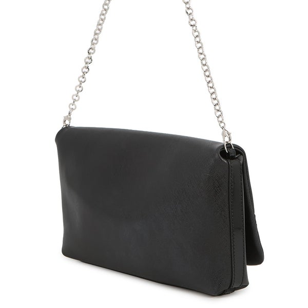 サルヴァトーレ・フェラガモ チェーンショルダーバッグ ヴァラ リボン パテント レザー 21C671 Ferragamo 黒