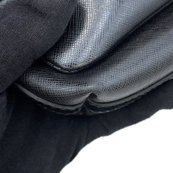 サルヴァトーレ・フェラガモ チェーンショルダーバッグ ヴァラ リボン パテント レザー 21C671 Ferragamo 黒