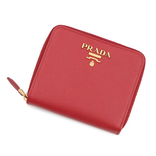 プラダ 二つ折り財布 コンパクトウォレット レザー PRADA