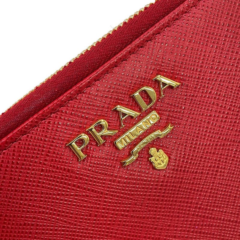 プラダ 二つ折り財布 コンパクトウォレット レザー PRADA