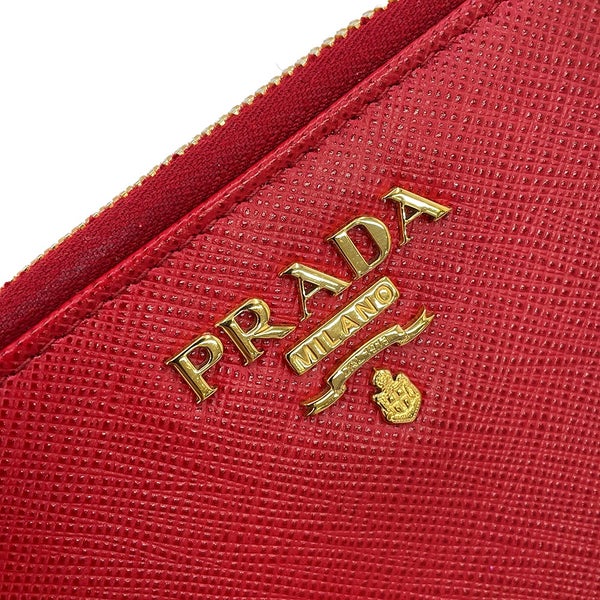 プラダ 二つ折り財布 コンパクトウォレット レザー PRADA