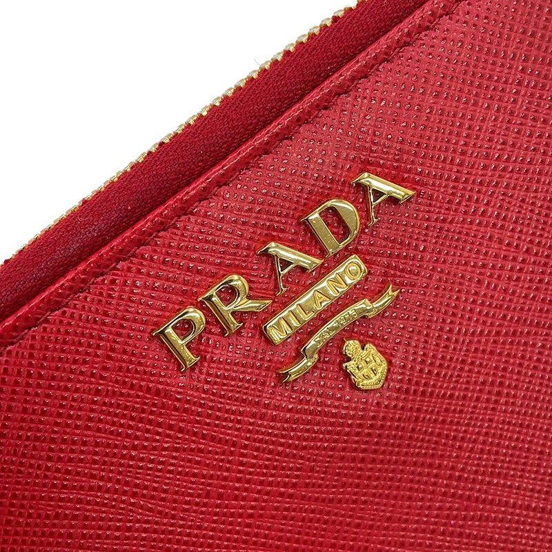 プラダ 二つ折り財布 コンパクトウォレット レザー PRADA