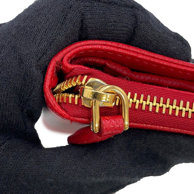 プラダ 二つ折り財布 コンパクトウォレット レザー PRADA