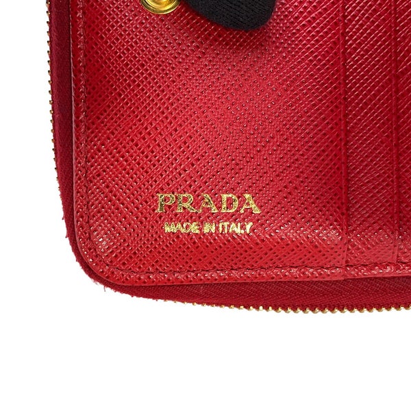 プラダ 二つ折り財布 コンパクトウォレット レザー PRADA