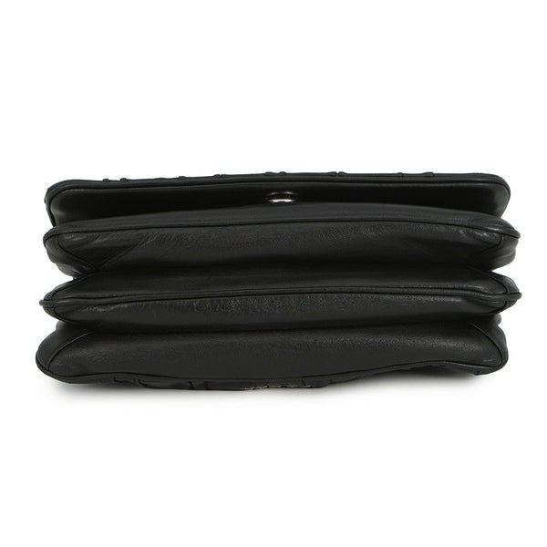 プラダ チェーンショルダーバッグ ロゴ レザー PRADA 2ｗay 黒