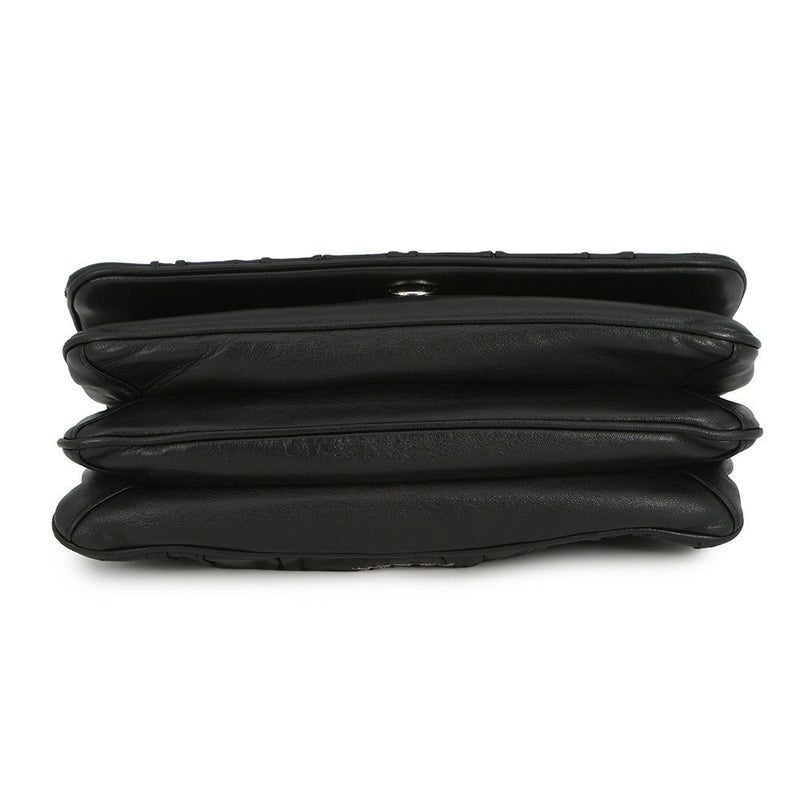 プラダ チェーンショルダーバッグ ロゴ レザー PRADA 2ｗay 黒