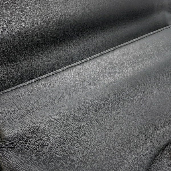 プラダ チェーンショルダーバッグ ロゴ レザー PRADA 2ｗay 黒