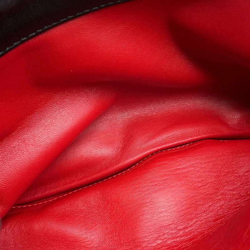 プラダ チェーンショルダーバッグ ロゴ レザー PRADA 2ｗay 黒