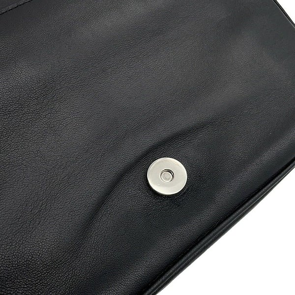 プラダ チェーンショルダーバッグ ロゴ レザー PRADA 2ｗay 黒