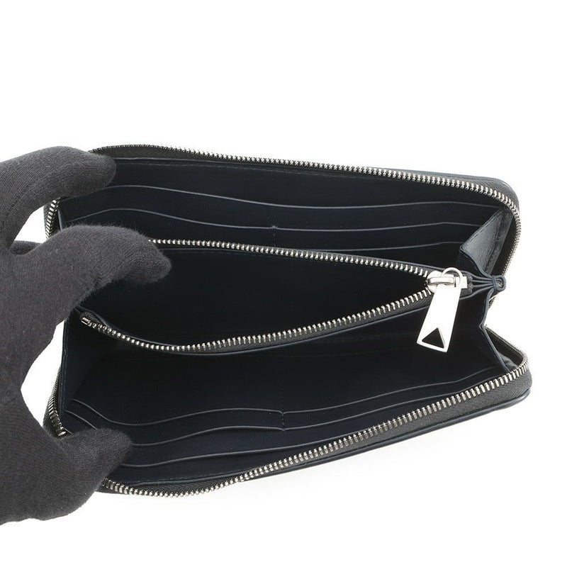 ボッテガヴェネタ 長財布 イントレチャート ラウンドファスナー ロングウォレット バイカラー 749427 BOTTEGA VENETA