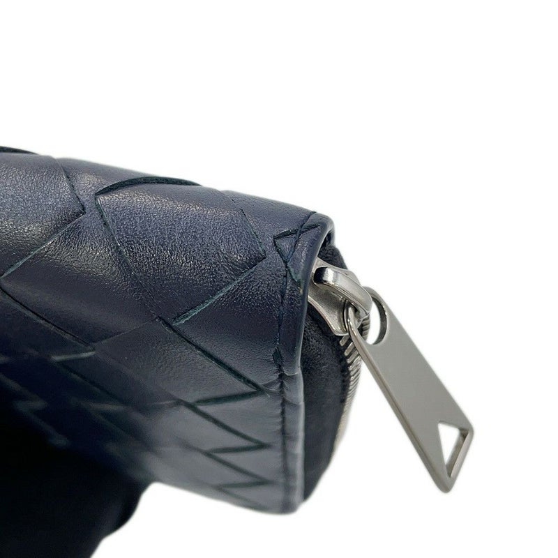 ボッテガヴェネタ 長財布 イントレチャート ラウンドファスナー ロングウォレット バイカラー 749427 BOTTEGA VENETA