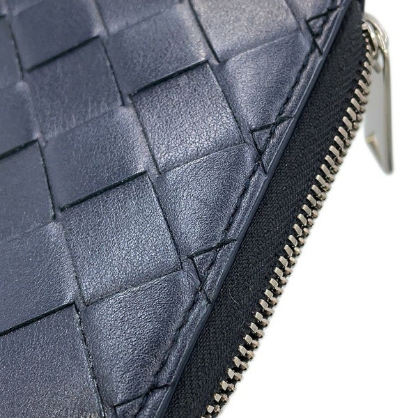 ボッテガヴェネタ 長財布 イントレチャート ラウンドファスナー ロングウォレット バイカラー 749427 BOTTEGA VENETA