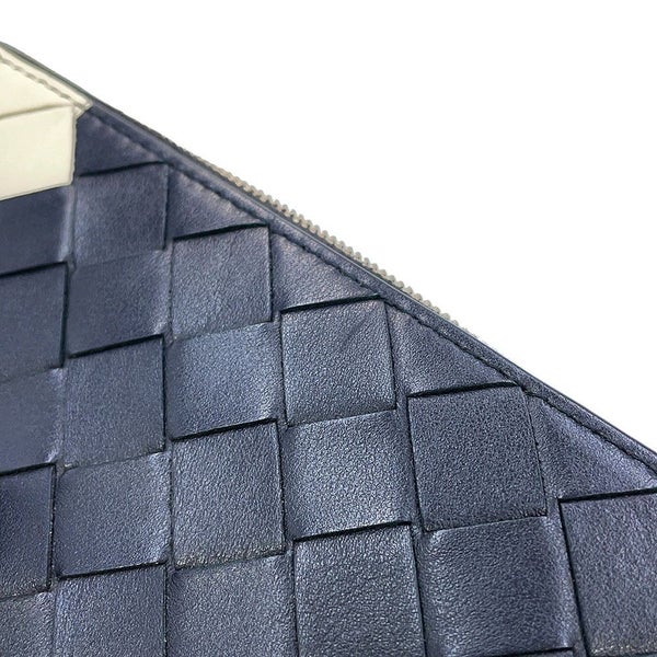 ボッテガヴェネタ 長財布 イントレチャート ラウンドファスナー ロングウォレット バイカラー 749427 BOTTEGA VENETA