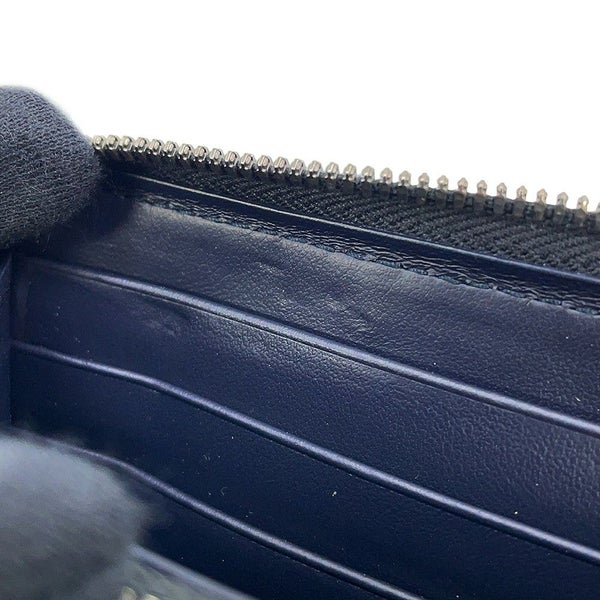 ボッテガヴェネタ 長財布 イントレチャート ラウンドファスナー ロングウォレット バイカラー 749427 BOTTEGA VENETA