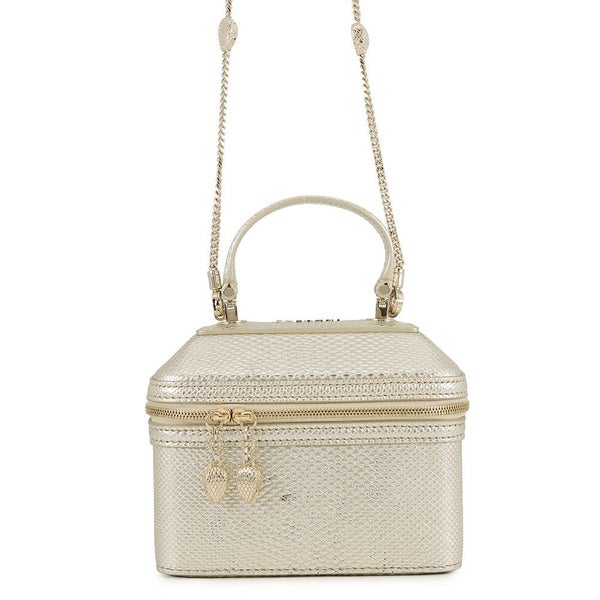 ブルガリ ハンドバッグ セルペンティ バニティバッグ カルング型押しレザー BVLGARI 2way