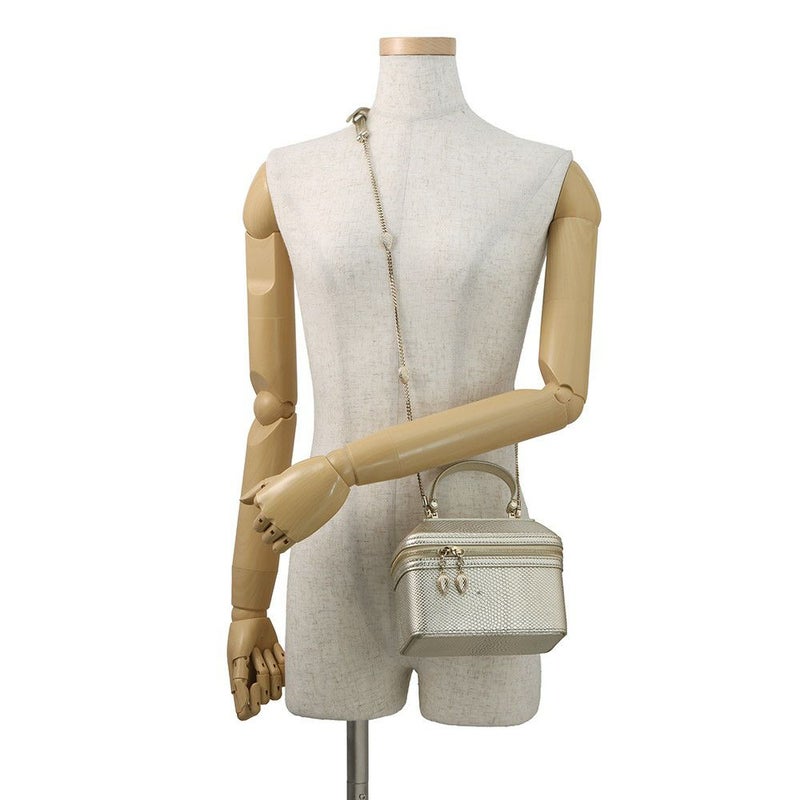 ブルガリ ハンドバッグ セルペンティ バニティバッグ カルング型押しレザー BVLGARI 2way