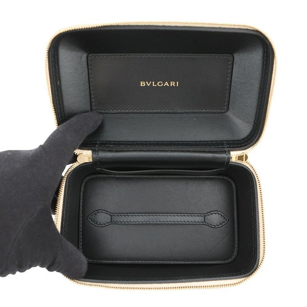 ブルガリ ハンドバッグ セルペンティ バニティバッグ カルング型押しレザー BVLGARI 2way
