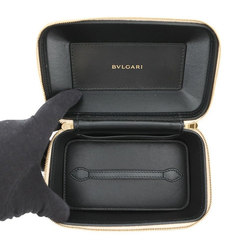 ブルガリ ハンドバッグ セルペンティ バニティバッグ カルング型押しレザー BVLGARI 2way