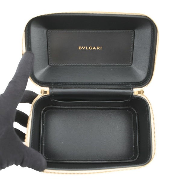 ブルガリ ハンドバッグ セルペンティ バニティバッグ カルング型押しレザー BVLGARI 2way