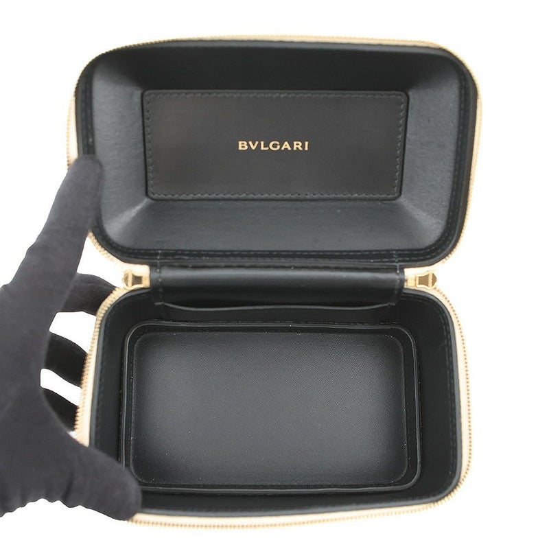 ブルガリ ハンドバッグ セルペンティ バニティバッグ カルング型押しレザー BVLGARI 2way