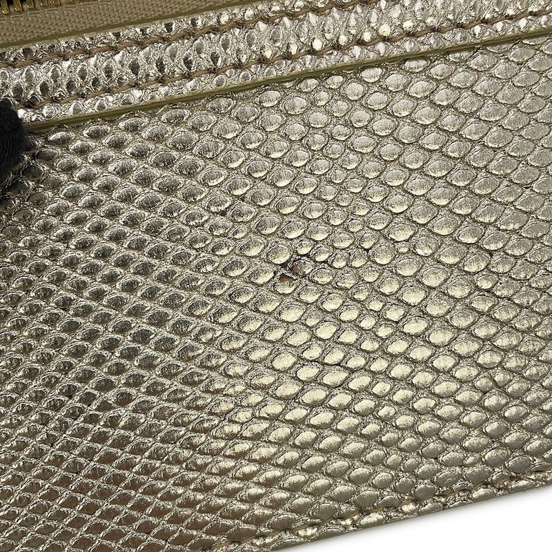 ブルガリ ハンドバッグ セルペンティ バニティバッグ カルング型押しレザー BVLGARI 2way
