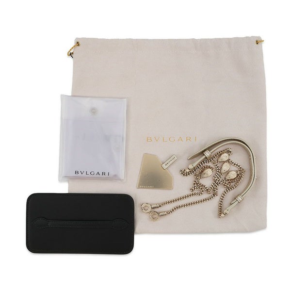 ブルガリ ハンドバッグ セルペンティ バニティバッグ カルング型押しレザー BVLGARI 2way