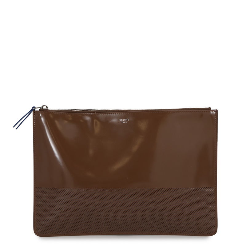 セリーヌ クラッチバッグ ポーチ パテント レザー CELINE バッグ