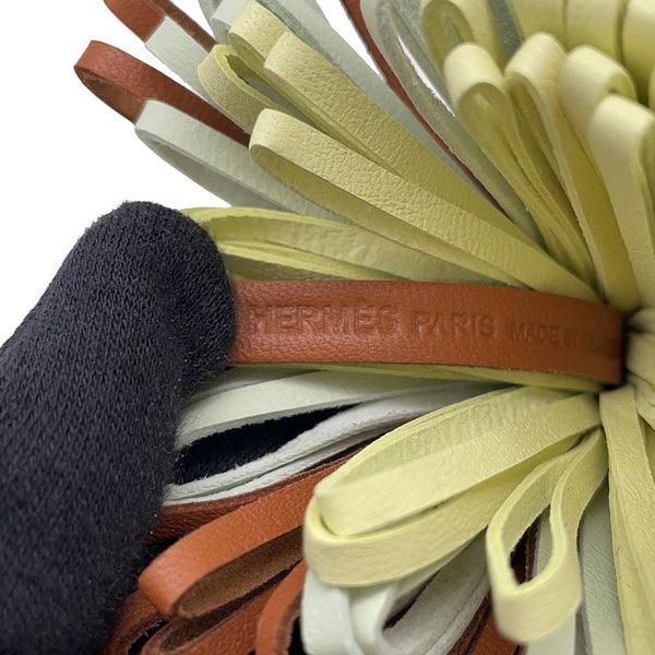 エルメス カルメン トリコロール ゴールド/ジョーヌプッサン/ペパーミント/シルバー金具 ラムスキン K刻印