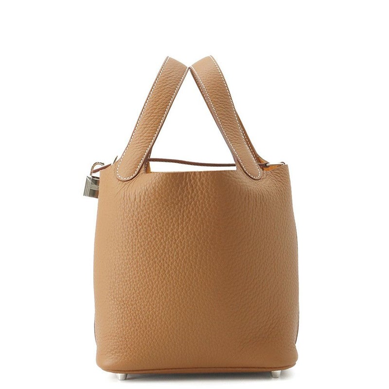 エルメス ハンドバッグ ピコタンロックPM ゴールド/シルバー金具 トリヨンクレマンス U刻印