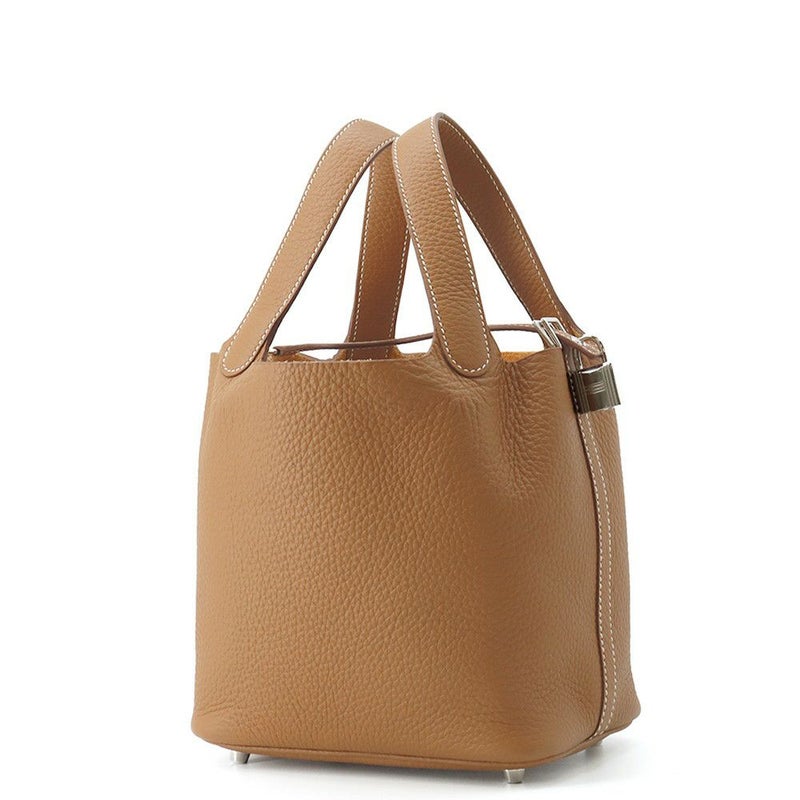 エルメス ハンドバッグ ピコタンロックPM ゴールド/シルバー金具 トリヨンクレマンス U刻印