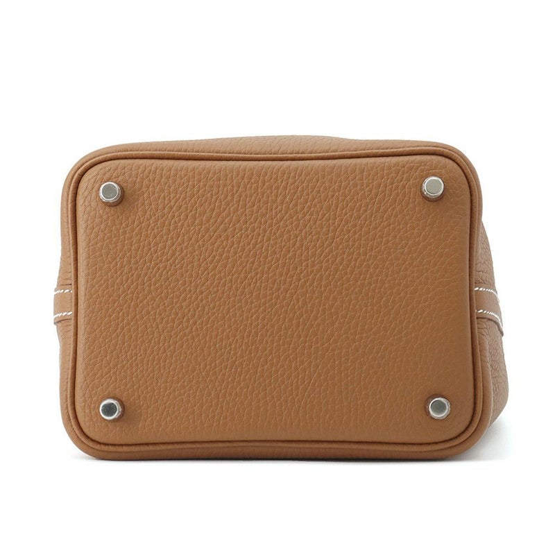 エルメス ハンドバッグ ピコタンロックPM ゴールド/シルバー金具 トリヨンクレマンス U刻印