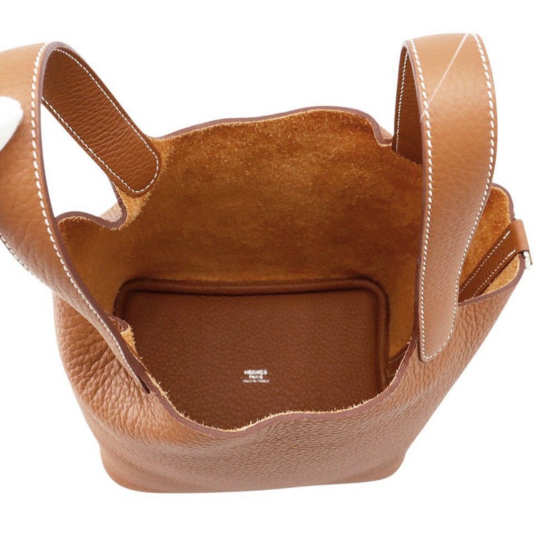 エルメス ハンドバッグ ピコタンロックPM ゴールド/シルバー金具 トリヨンクレマンス U刻印