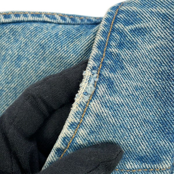 プラダ シャツ オーバーサイズ ダメージ加工 オーガニックデニム シャツ レディースサイズ36 GFC036 PRADA トップス