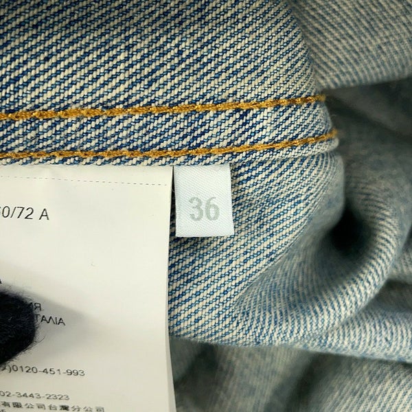 プラダ シャツ オーバーサイズ ダメージ加工 オーガニックデニム シャツ レディースサイズ36 GFC036 PRADA トップス