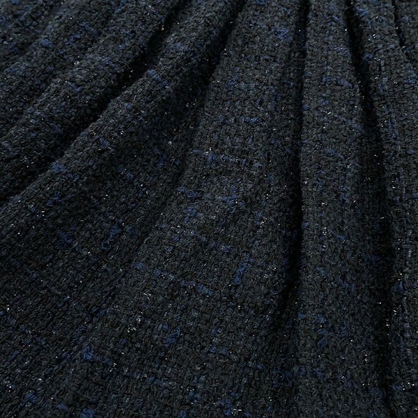 シャネル コート ツイード ダブルブレストコート レディースサイズ34 P64017 CHANEL アウター 黒