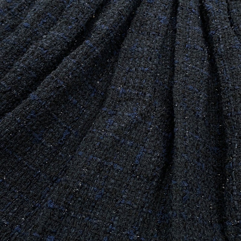 シャネル コート ツイード ダブルブレストコート レディースサイズ34 P64017 CHANEL アウター 黒
