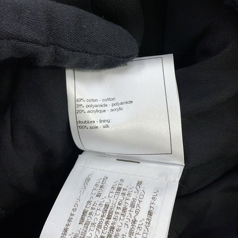 シャネル コート ツイード ダブルブレストコート レディースサイズ34 P64017 CHANEL アウター 黒