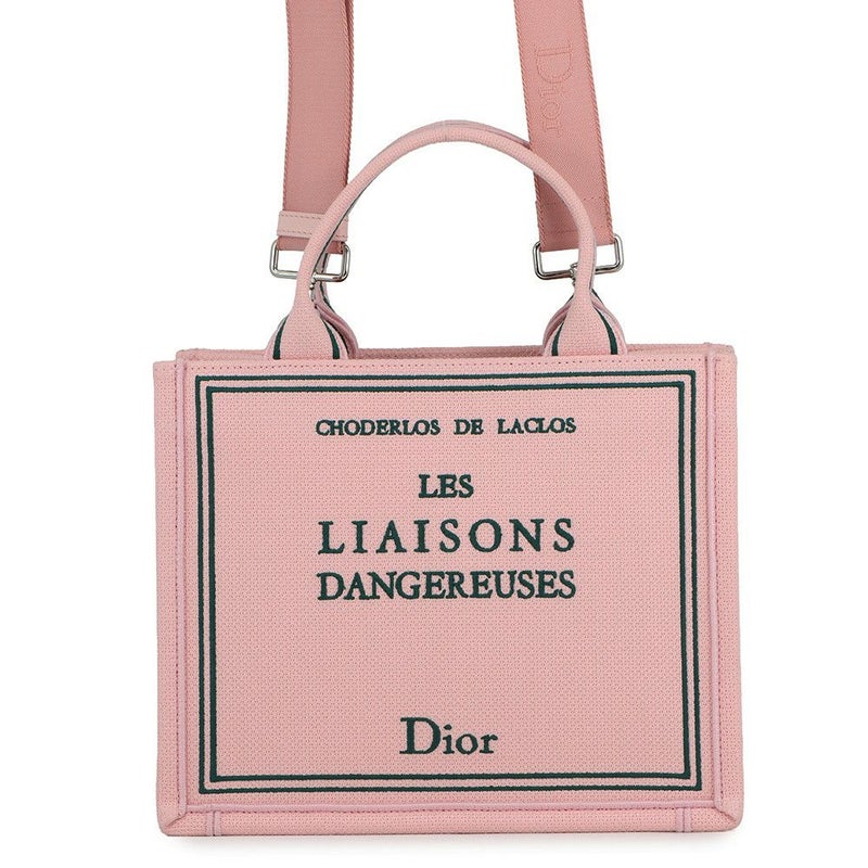 ディオール ハンドバッグ ブックトート Book Cover エンブロイダリー ストラップ付きバッグ スモール M1404PEHO 2way