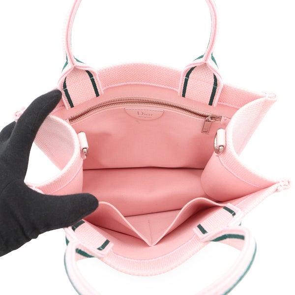 ディオール ハンドバッグ ブックトート Book Cover エンブロイダリー ストラップ付きバッグ スモール M1404PEHO 2way