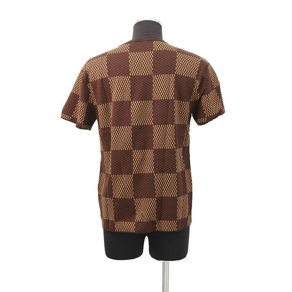 ルイヴィトン Tシャツ ダミエ ウィズストラス クルーネック ニットトップス メンズサイズXS LOUIS VUITTON トップス