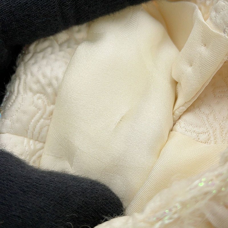 シャネル ジャケット ノーカラー ココボタン ジャカード ウール レディースサイズ36 P71059 CHANEL アウター 白